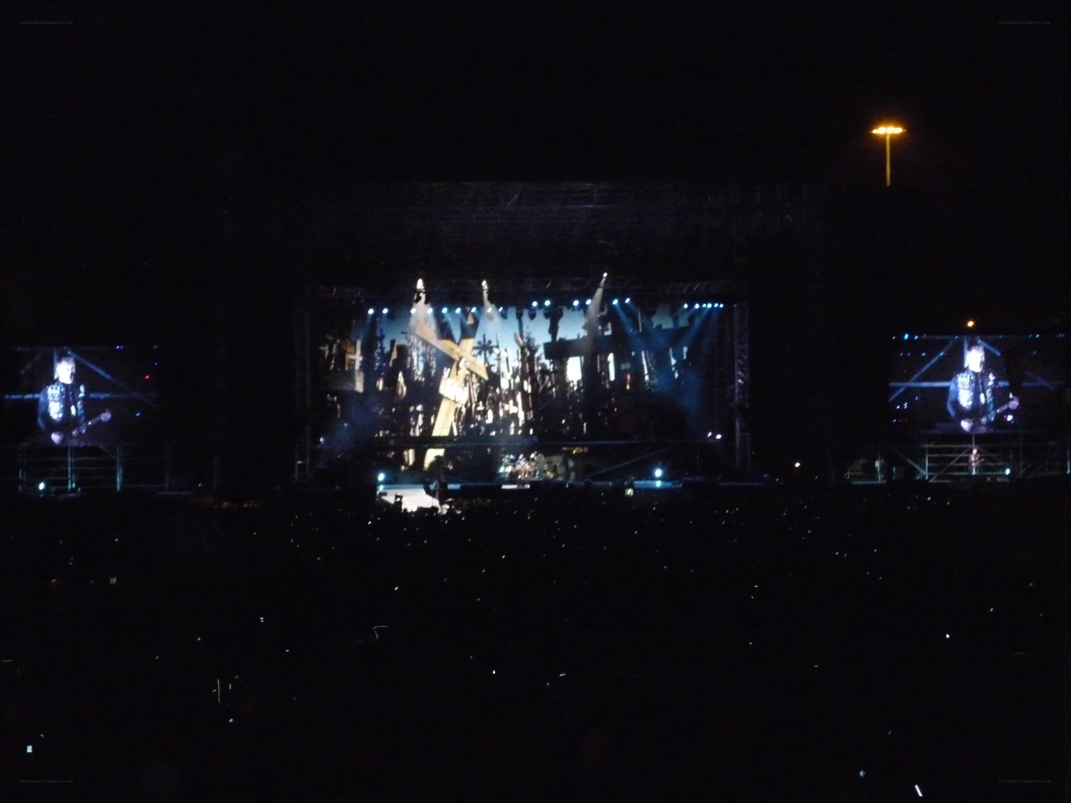 concert stage at night