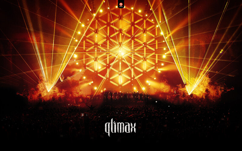 Concert Stage with Laser Lights — Orange