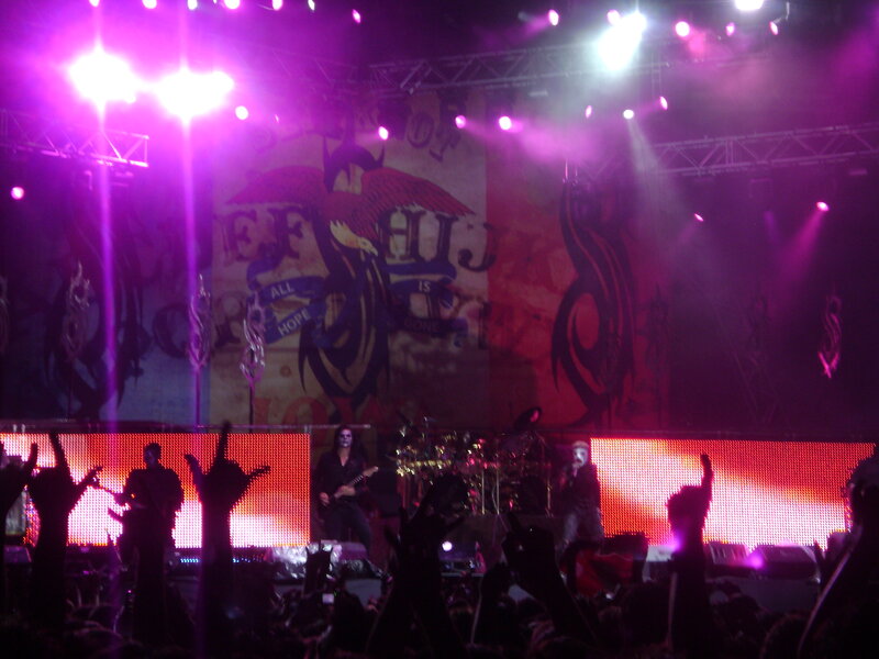 concert with band on stage