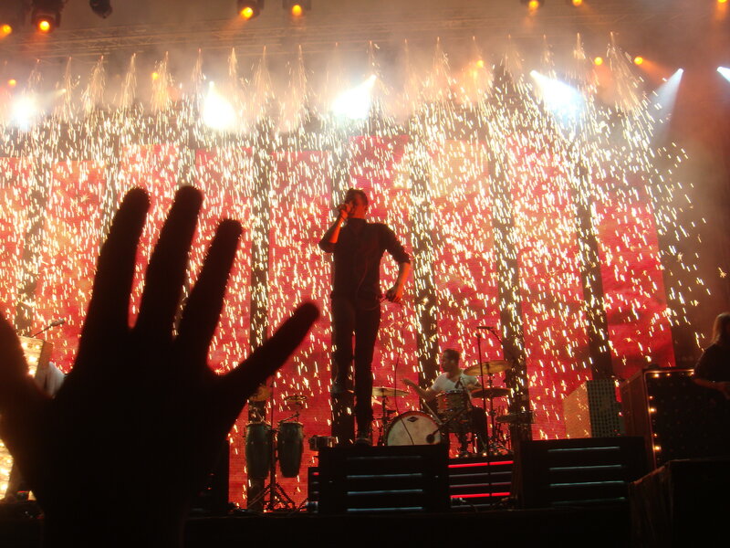 Concert with pyrotechnics