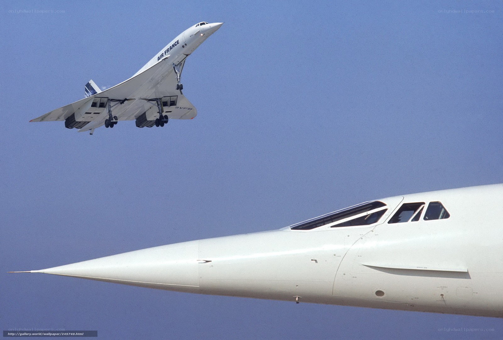 Concorde aircraft in flight