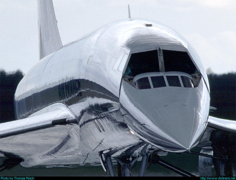 Concorde aircraft on the ground