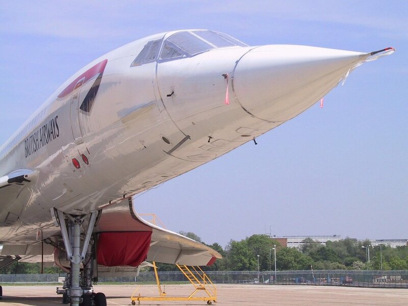 Concorde Aircraft — White