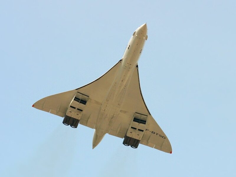 Concorde Airplane — Blue, Calm