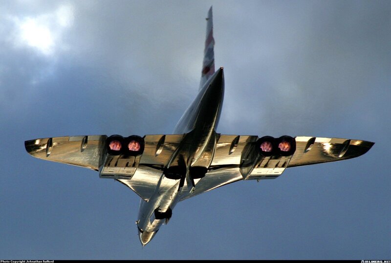 Concorde Airplane — Blue, Dramatic