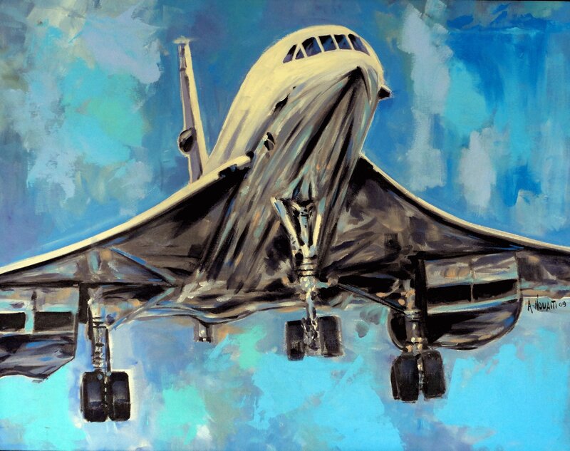Concorde Airplane — Blue, Dynamic