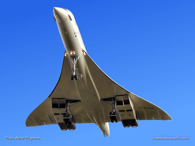 Concorde Airplane — Blue