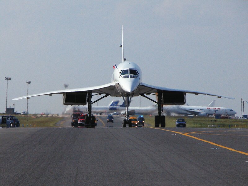 Concorde Airplane on Runway