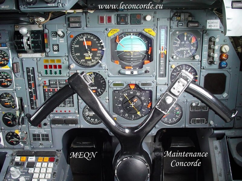Concorde cockpit interior