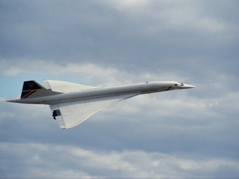 Concorde in flight