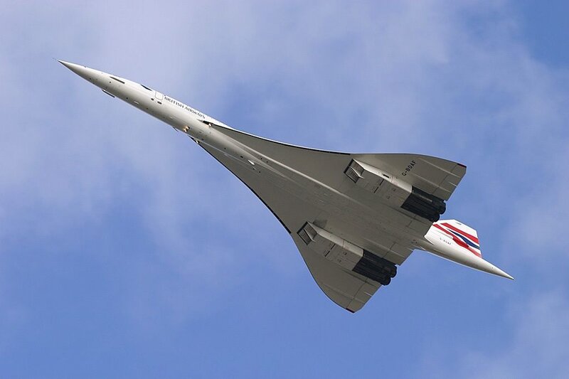 Concorde in flight
