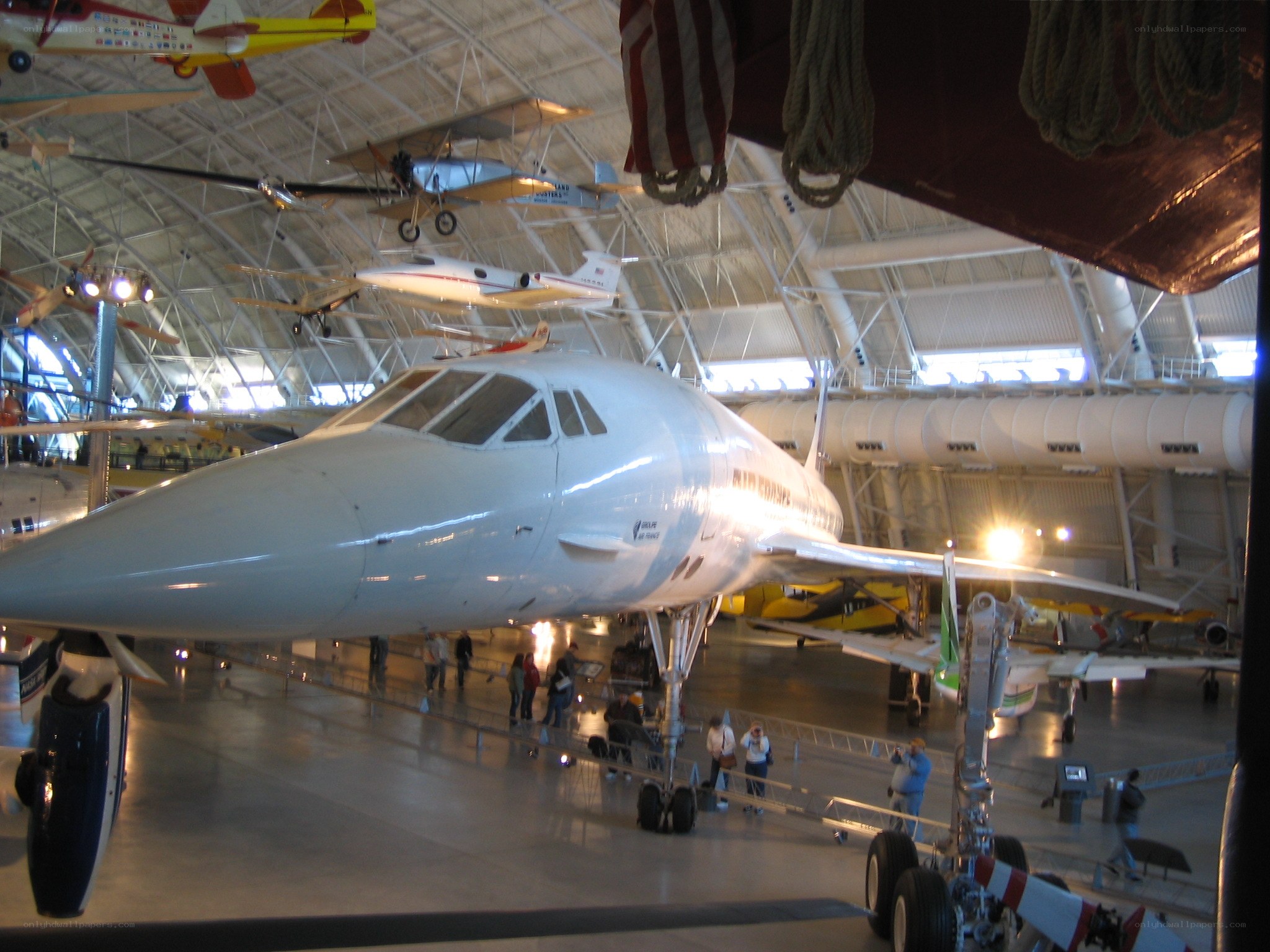 Concorde on display in museum