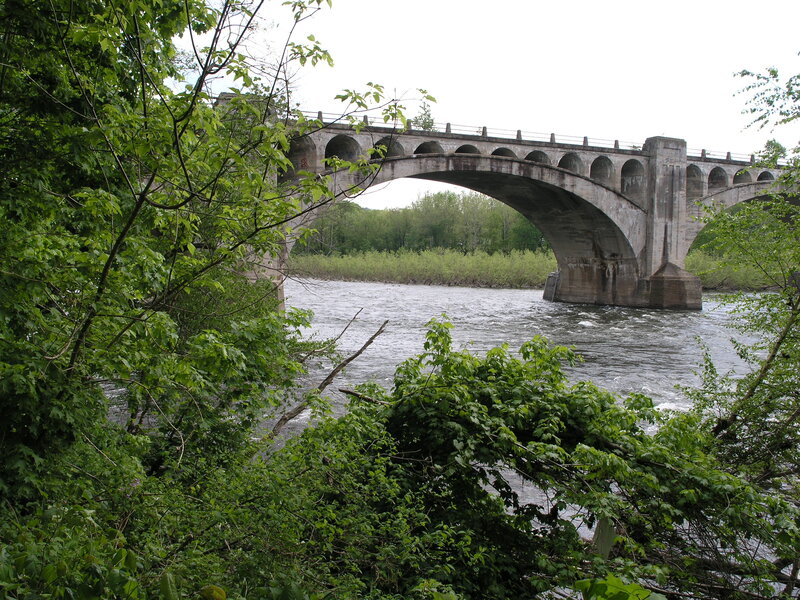Concrete Arch Bridge — Green, Natural
