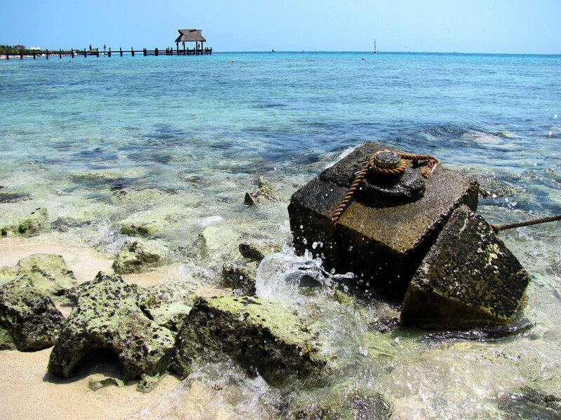 Concrete Block in Water
