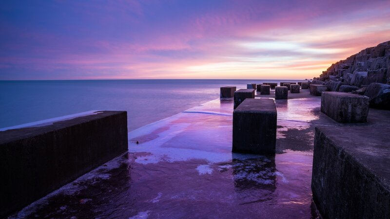 Concrete Blocks on Pier