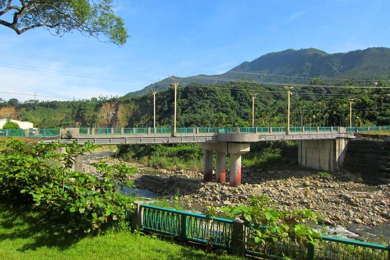 Concrete Bridge over River — Green, Serene