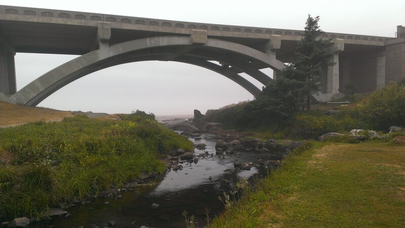 Concrete Bridge over Stream — Green