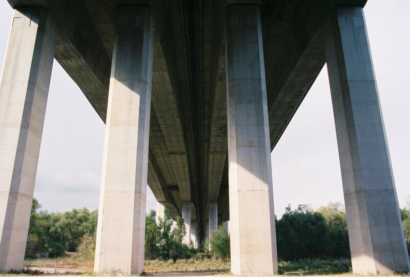 Concrete Bridge Pillars — Gray