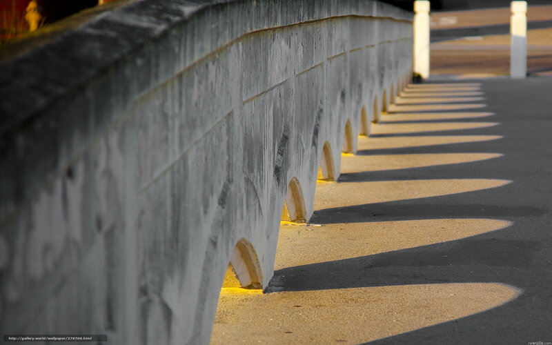 Concrete bridge shadows