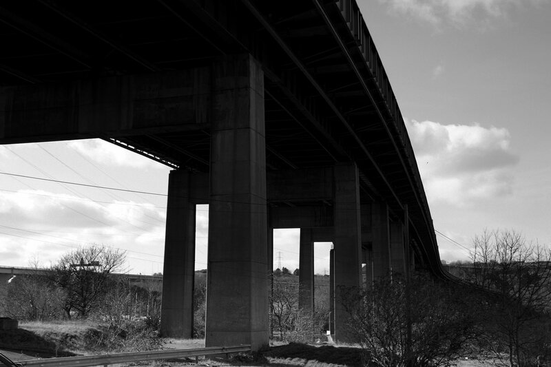 Concrete Bridge Underpass — Black