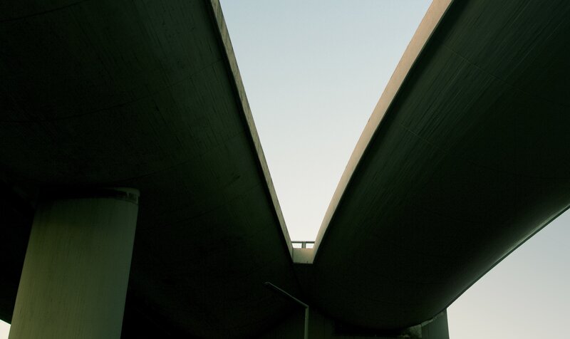 Concrete Bridge Underpass — Gray, Dramatic