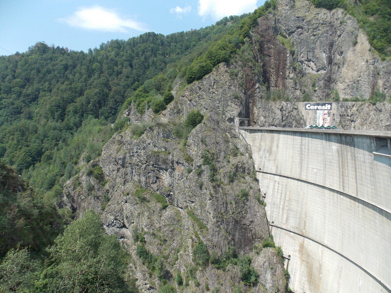Concrete Dam in Mountains
