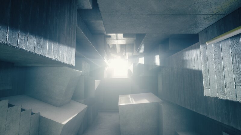 Concrete Maze Structure