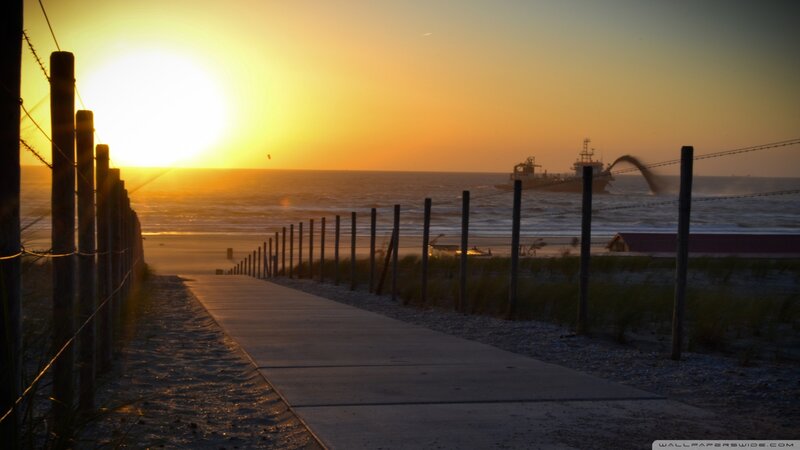 Concrete Path to Beach