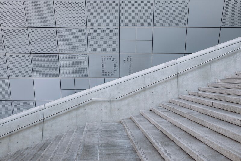 Concrete Staircase and Wall