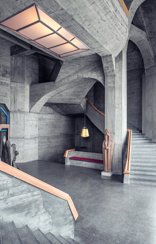 Concrete Staircase Interior