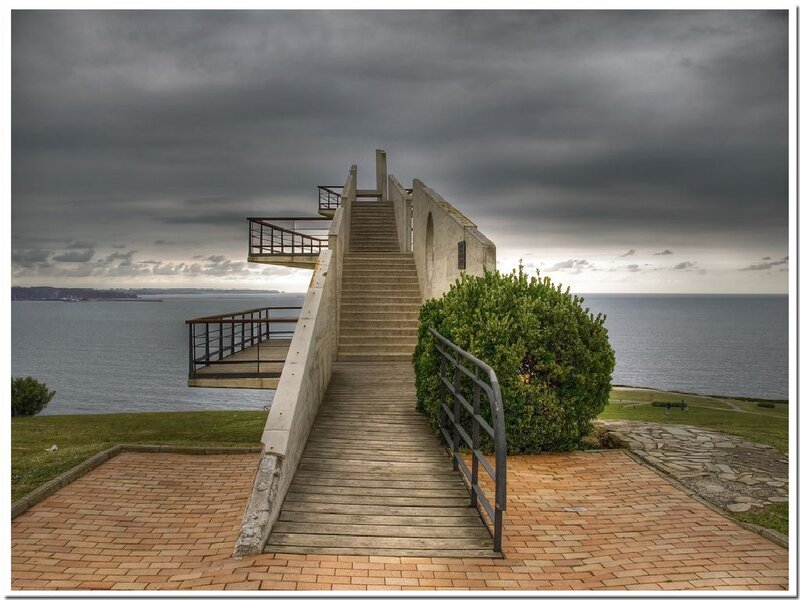 Concrete Staircase to Ocean