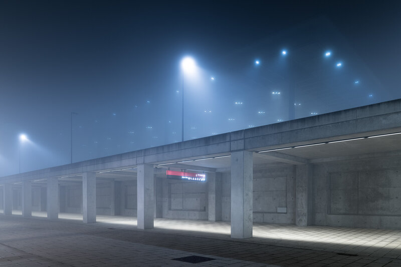 Concrete Structure at Night