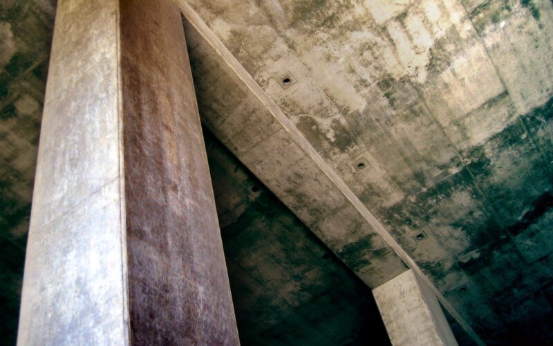 concrete structure underpass