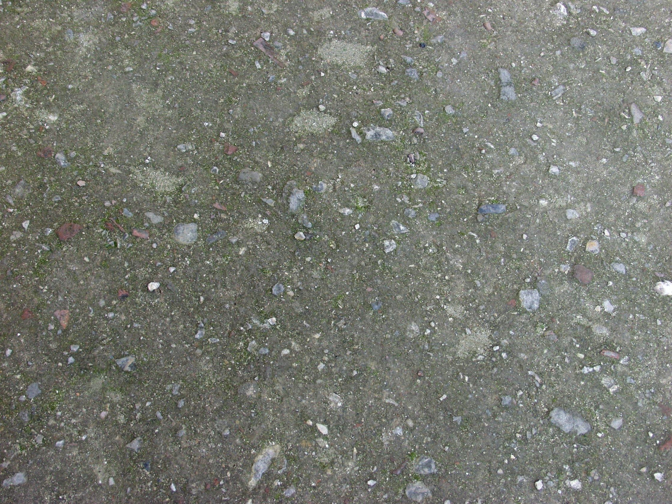 concrete surface with gravel
