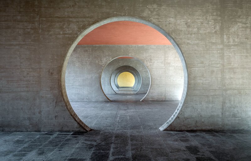 Concrete Tunnel with Arches