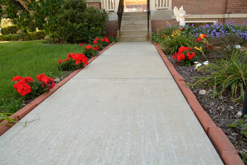 Concrete Walkway to House