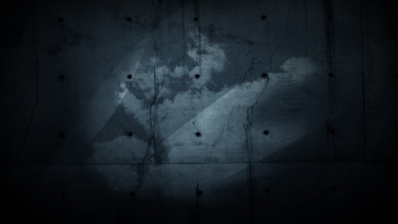 Concrete Wall with Cracks — Black