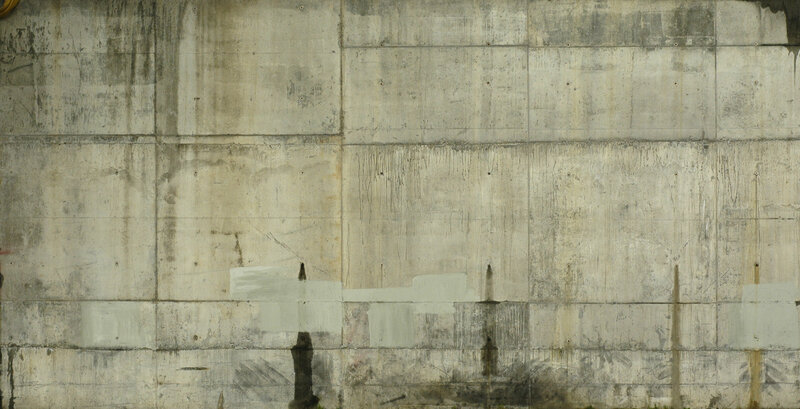 concrete wall with stains