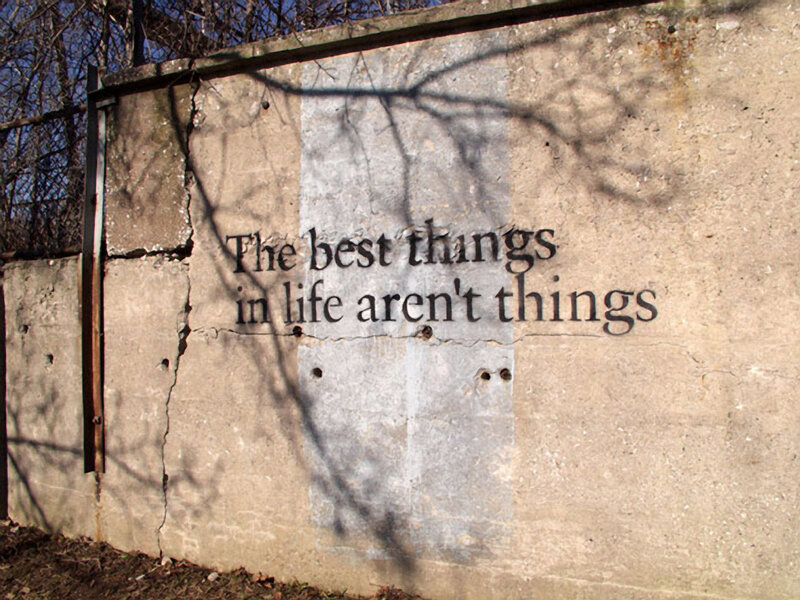 Concrete Wall with Text