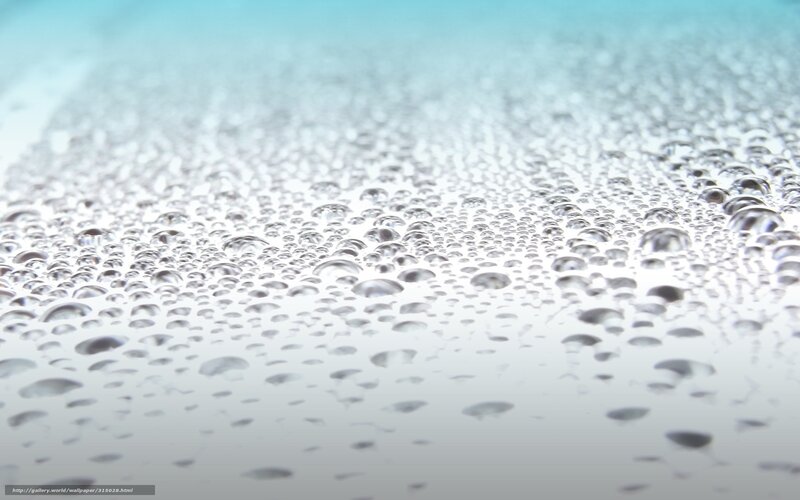 Condensation Droplets on Surface — White
