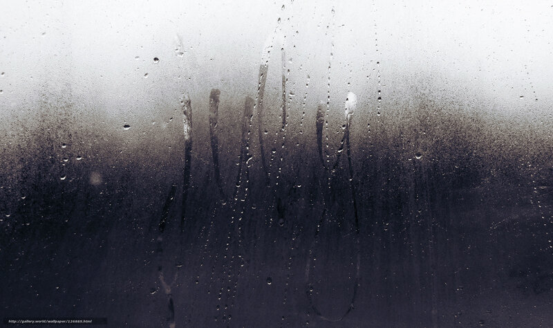 condensation on a glass surface