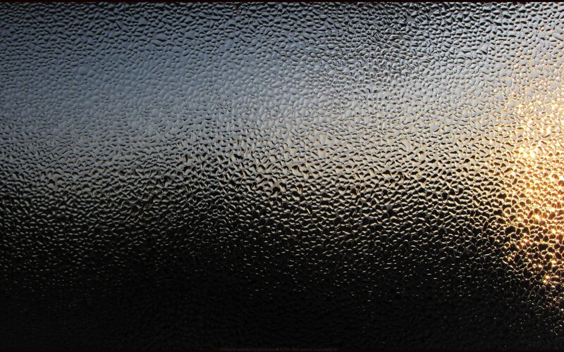 Condensation on Glass — Black