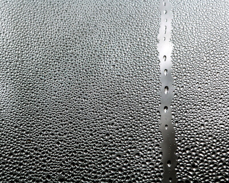 Condensation on Glass — Gray
