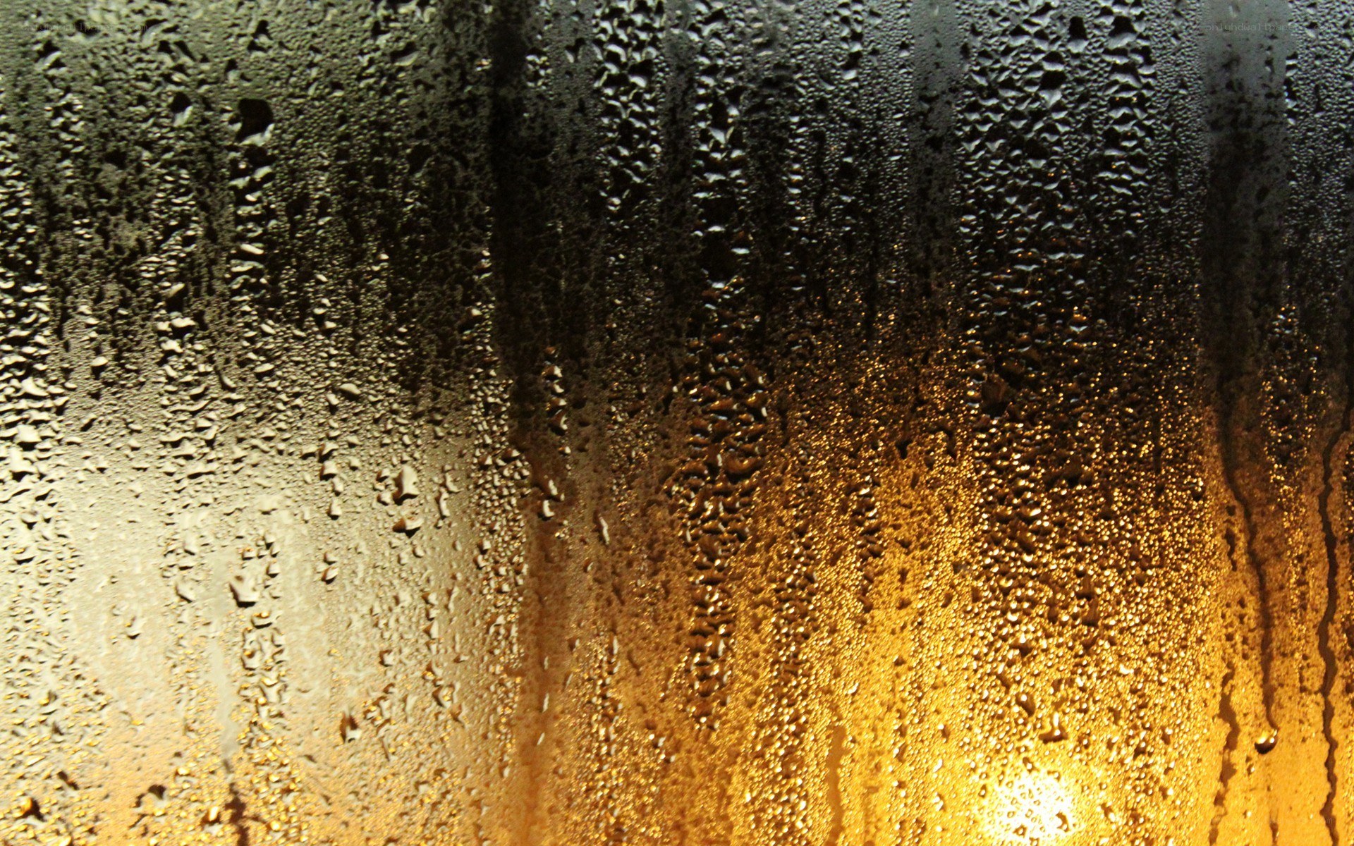 condensation on glass surface