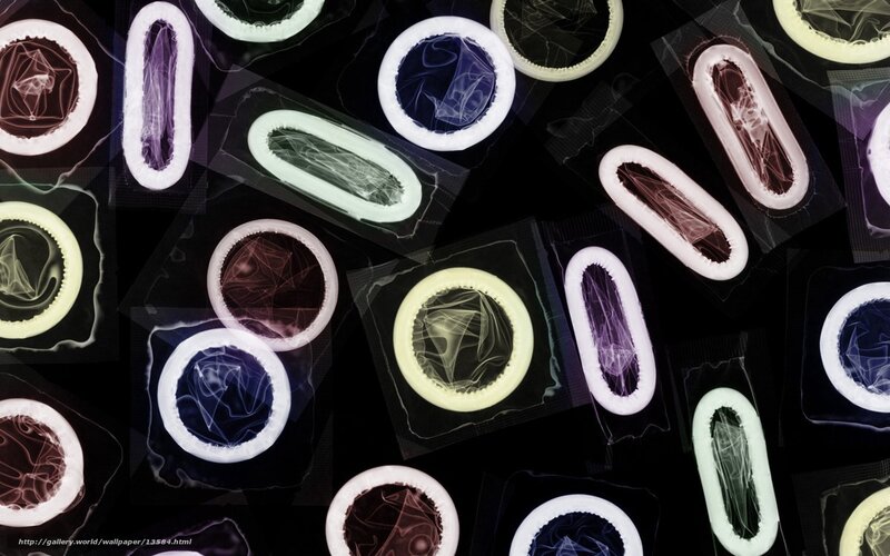 condom packages collage