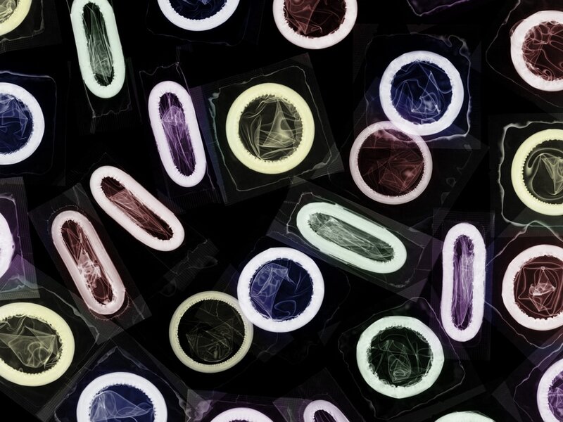 condoms in packaging