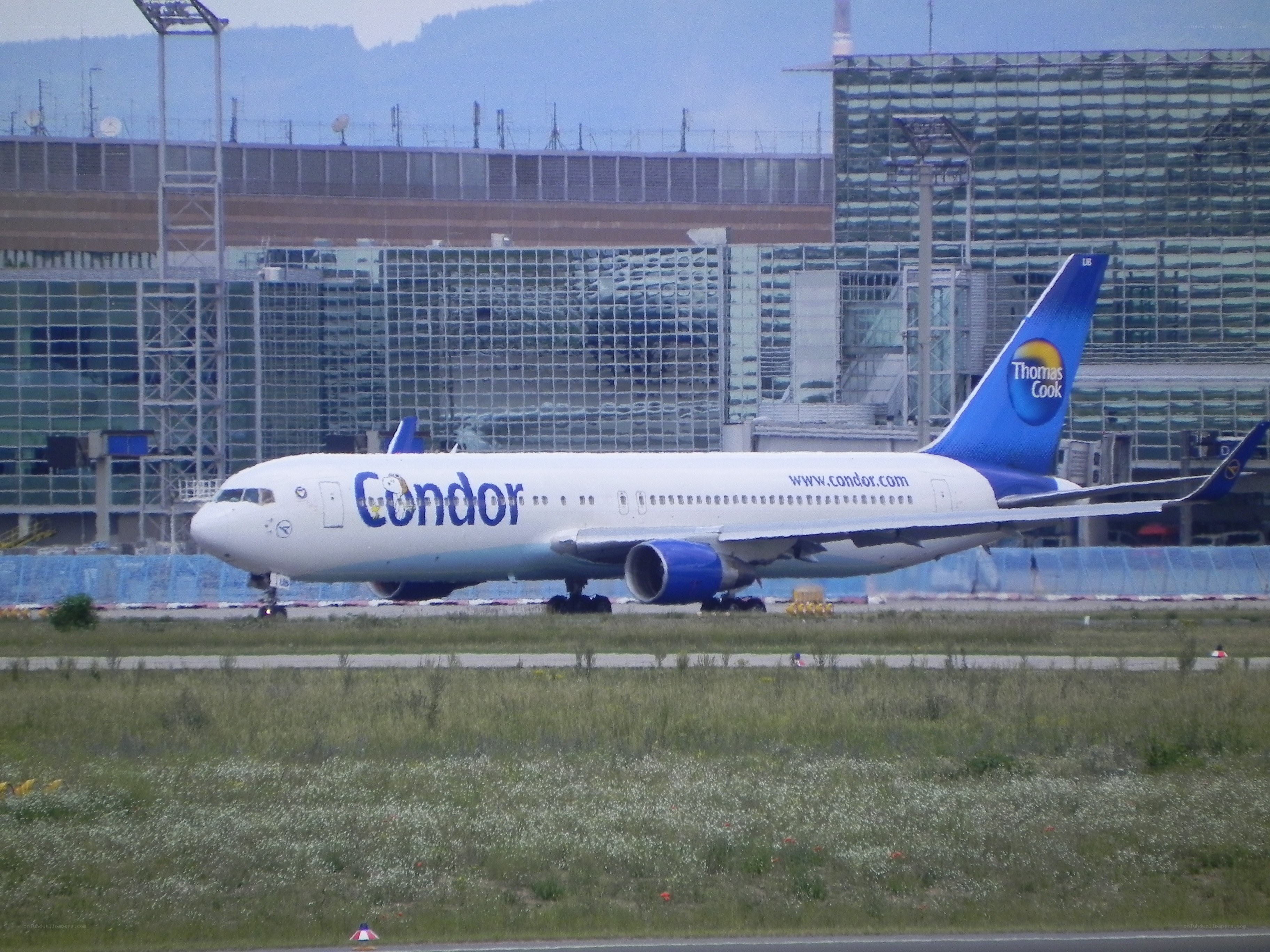Condor airplane at airport