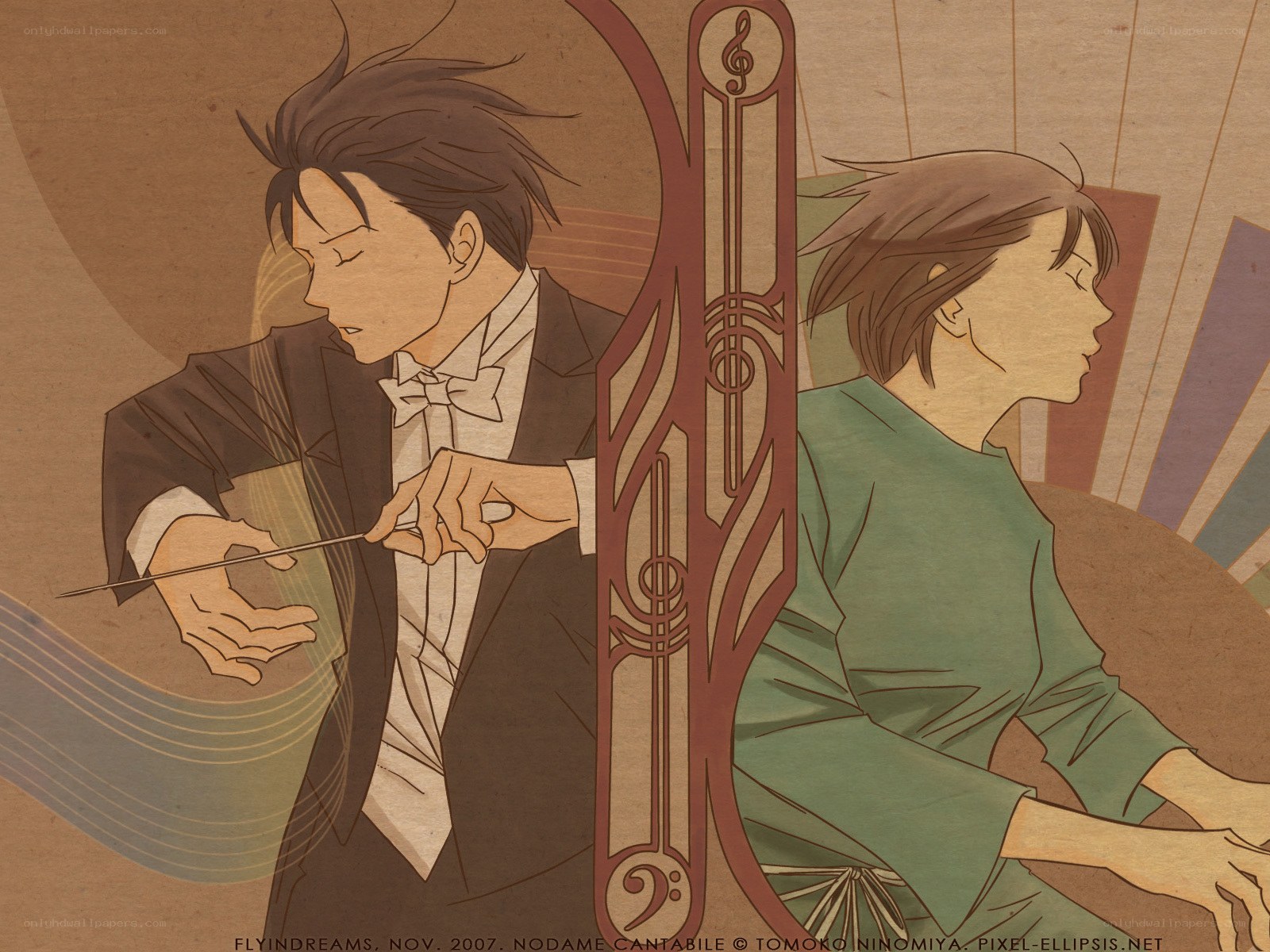 Conductor and pianist in performance