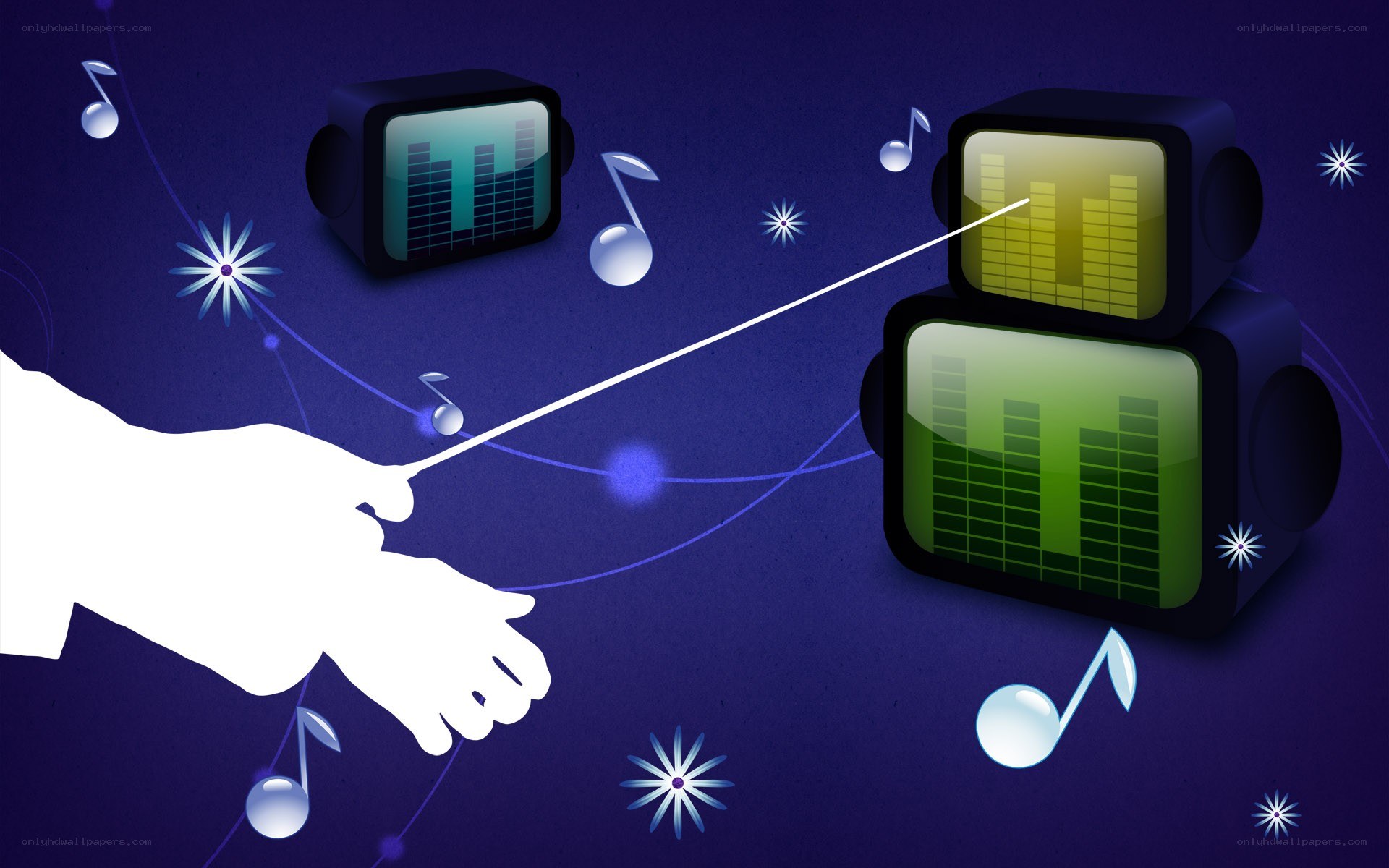 Conductor conducting music devices