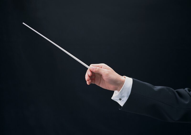 Conductor's Hand Holding Baton